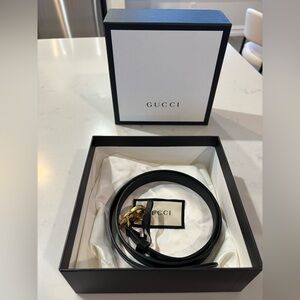Authentic Black/Gold Gucci Belt